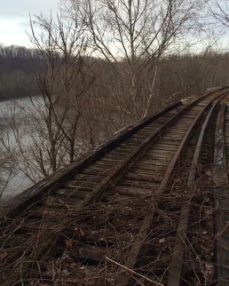 A trestle over the Youghiogheny River near Connellsville, Pennsylvania